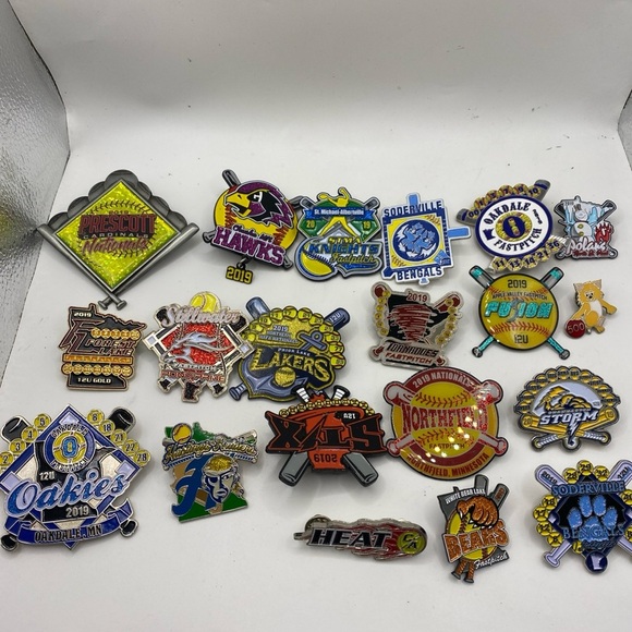 Vibrant Sports and Event Pins Collection - Picture 1 of 5